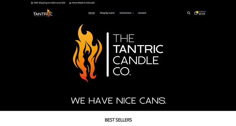 Jose Naranjo - Built website Tantric Candle